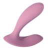Svakom Erica Rechargeable Silicone App Compatible Dual Vibrator with Clitoral Stimulator and Remote - Pink