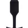 B-Vibe Vibrating Snug Plug 2 Rechargeable Silicone Anal Plug - Black