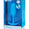 B-Vibe Vibrating Snug Plug Rechargeable Silicone Anal Plug - Large - Blue