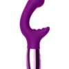 Le Wand XO Rechargeable Silicone Dual Stimulating Vibrator - Cherry