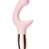 Le Wand XO Rechargeable Silicone Dual Stimulating Vibrator - Rose Gold