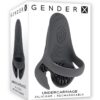 Gender X Undercarriage Rechargeable Silicone Cock Ring - Gray