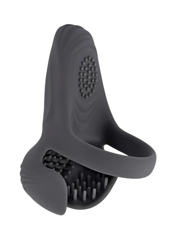 Gender X Undercarriage Rechargeable Silicone Cock Ring - Gray