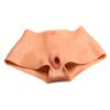 Master Series Pussy Panties Silicone Wearable Vagina/Ass Panties - Small - Vanilla
