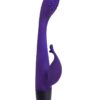 Selopa Plum Passion Rechargeable Silicone Vibrator with Clitoral Stimulator - Purple