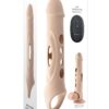 Zero Tolerance Big Boy Extender Rechargeable Silicone Penis Extension with Remote - Vanilla