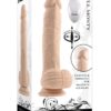Full Monty Silicone Rechargeable Realistic Dildo with Remote 9in - Vanilla