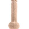 Full Monty Silicone Rechargeable Realistic Dildo with Remote 9in - Vanilla