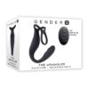 Gender X The Wrangler Rechargeable Silicone Triple Stimulating Anal Vibrator with Remote - Black