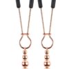 Selopa Beaded Nipple Clamps - Rose Gold