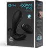 B-Vibe Expanding Plug Rechargeable Silicone with Remote Anal Plug - Black
