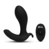 B-Vibe Expanding Plug Rechargeable Silicone with Remote Anal Plug - Black