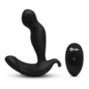 B-Vibe 360 Plug Rechargeable Silicone Rotating and Vibrating with Remote Anal Plug - Black