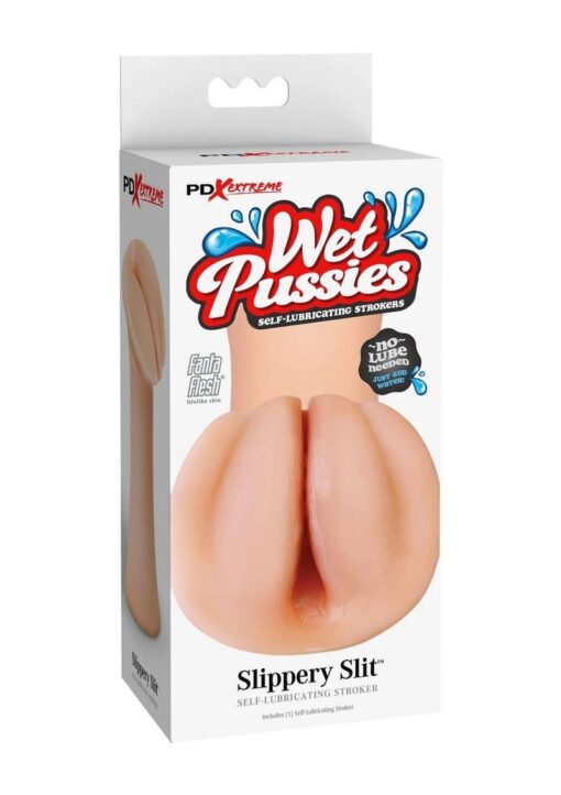 PDX Extreme Wet Pussies Slippery Slit Self Lubricating Stroker - Vanilla