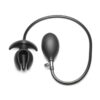 Master Series Ass Bound Anchor Inflatable Silicone Anal Plug - Black