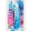 Twisted Love Twisted Ribbed Probe Silicone Anal Probe - Blue