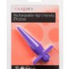 Anal Toys Rechargeable Silicone High Intense Probe - Purple