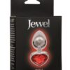 Jewel Ruby Heart Aluminum Anal Plug - Small - Red