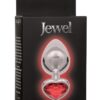 Jewel Ruby Heart Aluminum Anal Plug - Large - Red
