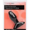 Anal Toys Rechargeable Tapered Probe Silicone Anal Stimulator - Black