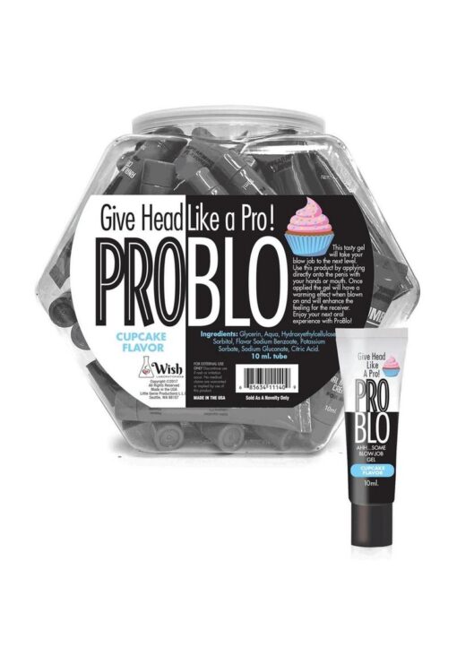 ProBlo Fishbowl Oral Pleasure Flavored Gel 10ml (65 per Bowl) - Cupcake