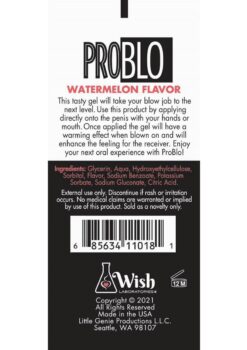 ProBlo Fishbowl Oral Pleasure Flavored Gel 10ml (65 per Bowl) - Watermelon