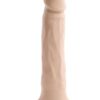 Twirl Jam Silicone Rechargeable Vibrating Dildo with Remote - Vanilla