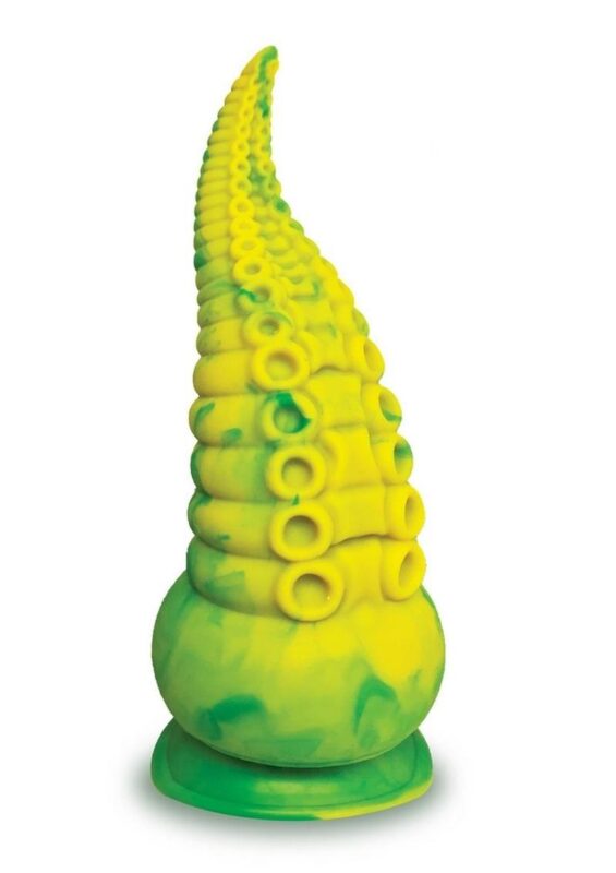 Alien Nation Octopod Silicone Rechargeable Vibrating Creature Dildo - Yellow