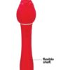 Wild Rose Rechargeable Silicone Suction + Vibrator - Red