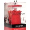 Bloomgasm Lily Lover Sucking and Vibrating Rechargeable Silicone Clitoral Stimulator - Red