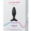 Lovense Hush 2 Rechargeable App Compatible Silicone Vibrating Anal Plug 1.5in - Black