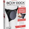 Body Dock Elite Strap-On - Black/Blue
