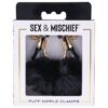 Sex and Mischief Nipple Clamps - Black/Rose Gold