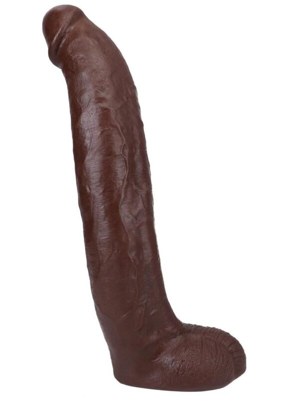 Signature Cocks Ultraskyn Brickzilla Dildo with Removable Suction Cup 13in - Chocolate
