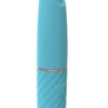 LoveLine Beso Silicone Rechargeable 10 Speed Mini Lipstick Vibrator - Blue