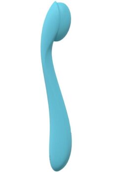 LoveLine Juicy Silicone Rechargeable 10 Speed Flexible Vibrator - Blue