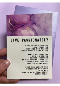 Warm Human Live Passionately Greeting Card