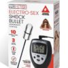 Lux Fetish Electro Sex Shock Bullet with Remote Control - Black