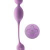 Wellness Raine Rechargeable Silicone Vibrating Kegel Ball with Remote - Lilac
