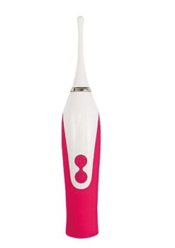 Clit-Tastic Sensual Clit Teaser Rechargeable Silicone Clitoral Vibrator - Rose Red
