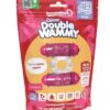4B Double Wammy Silicone Rechargeable Dual Vibrating Couples Cock Ring - Strawberry