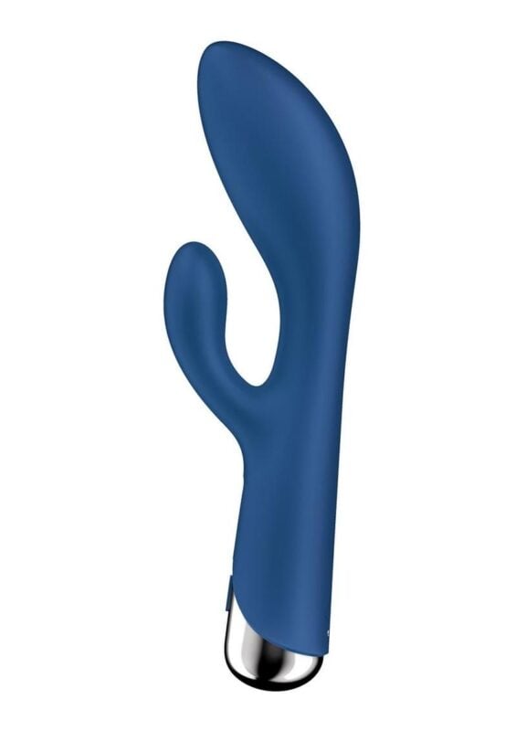 Satisfyer Spinning Rabbit 1 Rechargeable Silicone Rabbit Vibrator - Blue