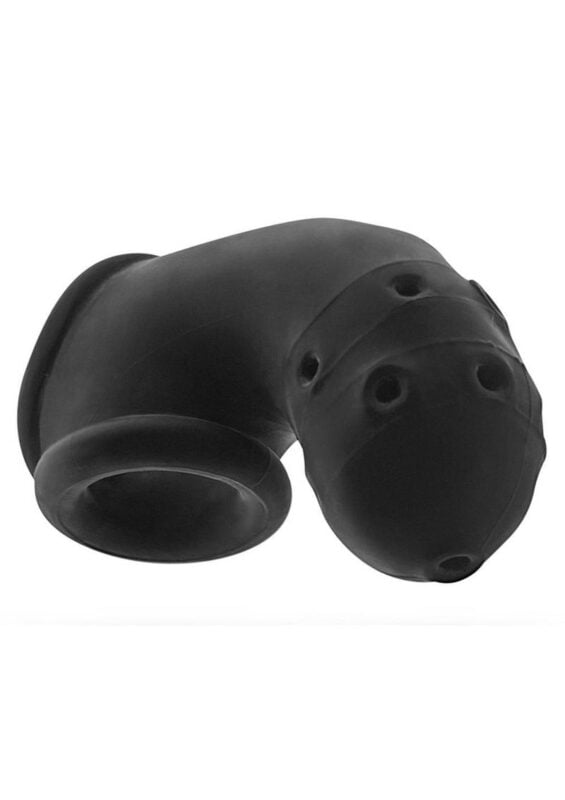 Airlock Air-Lite Vented Silicone Chastity - Black Ice