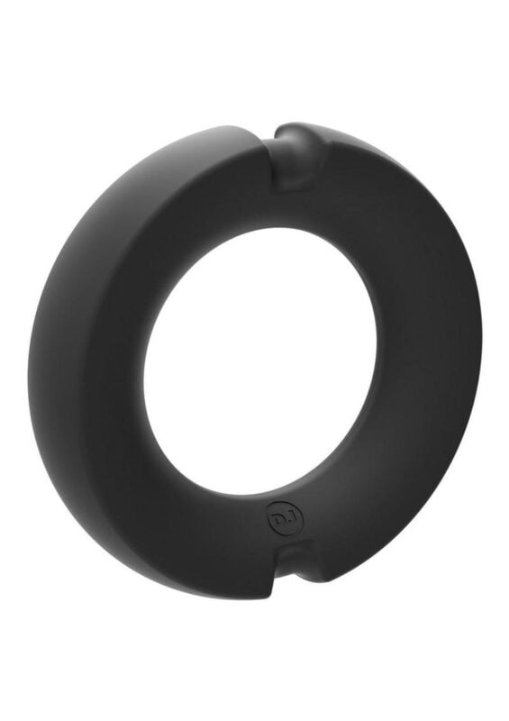 Merci Silicone Covered Metal Cock Ring 45mm - Black