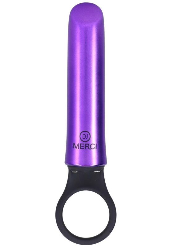Merci Power Play Rechargeable with Silicone Grip Ring - Purple