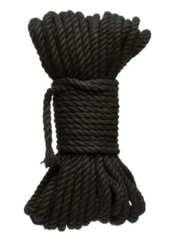 Merci Hogtied Bind and Tie 6mm Hemp Bondage Rope 50ft - Black