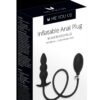 ME YOU US Inflatable Silicone Anal Beaded Plug - Black