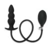 ME YOU US Inflatable Silicone Anal Beaded Plug - Black