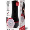 Envy Toys Squeezable Clear Clutch Vibrating Discreet Textured Stroker - Black
