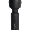 Bodywand Power Wand Rechargeable Silicone Wand Massager 4.5in - Black
